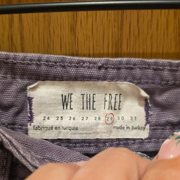 Free People Wide-Leg Cotton Chinos in Dusty Lavender - Picture 2 of 3